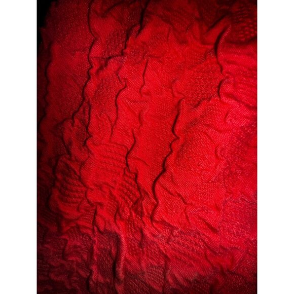 Orange Textured Stretch Bodycon Dress By Sharagano Size 8 Sexy Date Club Classic - Picture 6 of 8